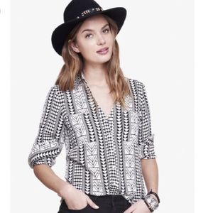 ▪️Express Aztec Print Portofino Shirt▪️